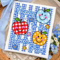 Happy to see your face blue stripes