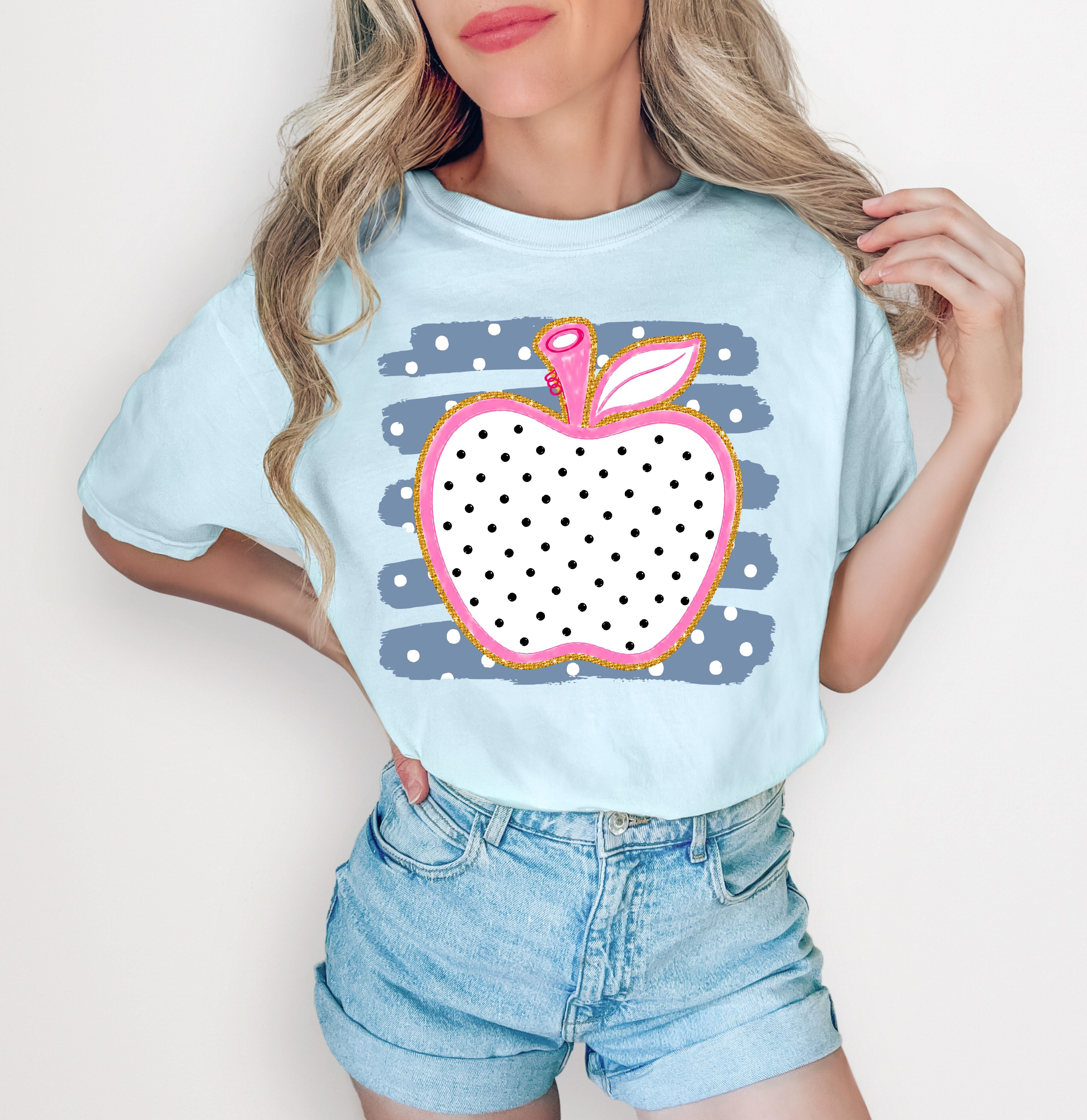 Polka dot apple pink