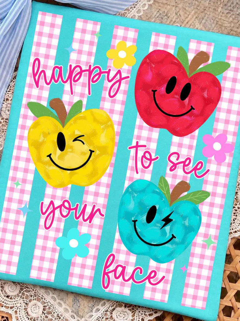 Happy to see your face apples
