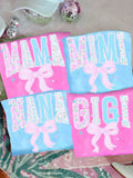 Name with pink bow