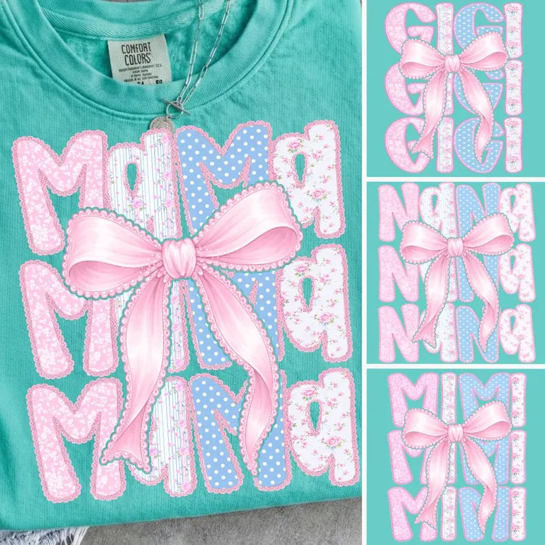 Bow shirt with Name