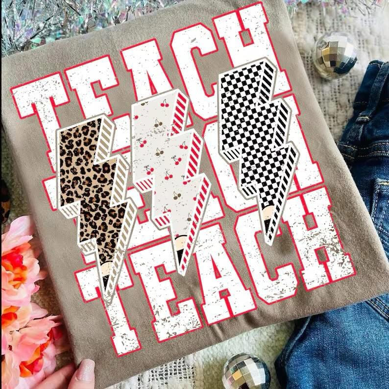 Teach Teach lightening bolt