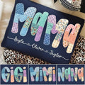 Patchwork name with names under
