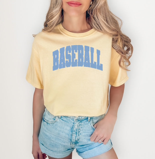 Baseball polka dots