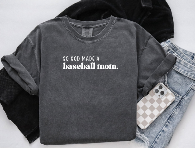 So god made a baseball mom