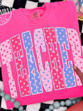 Teacher colored polka dots