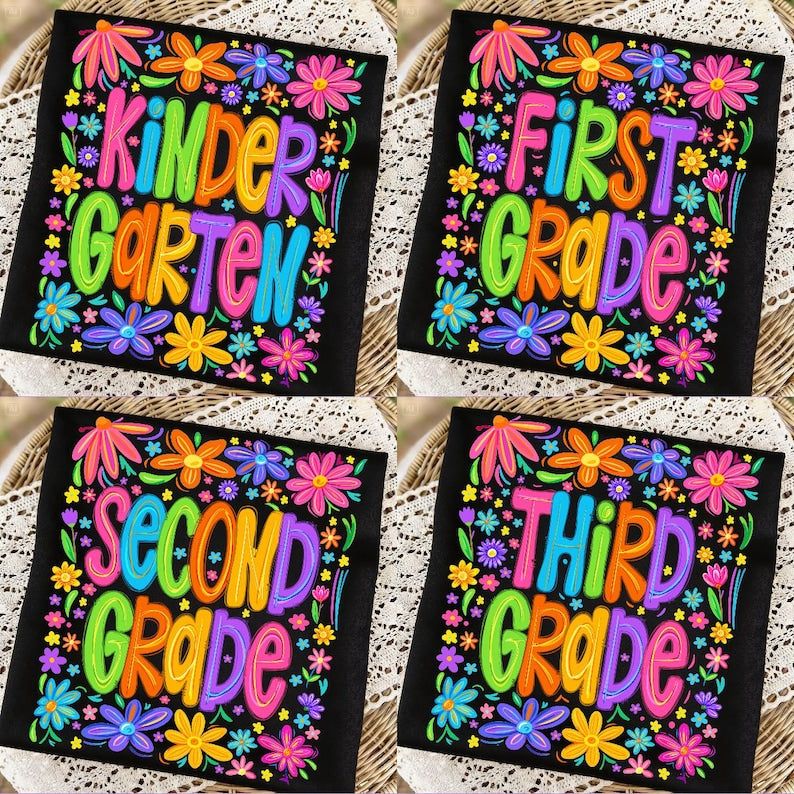 Neon floral grade level