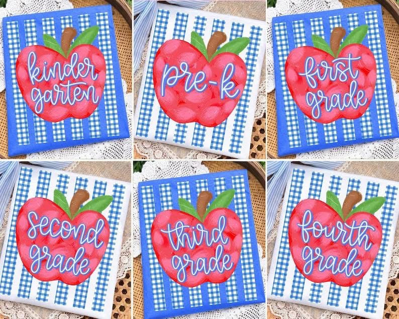 Apple with blue stripes