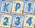 Blue number stars
